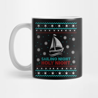 Sailing Ugly Christmas Sweater Gift Mug